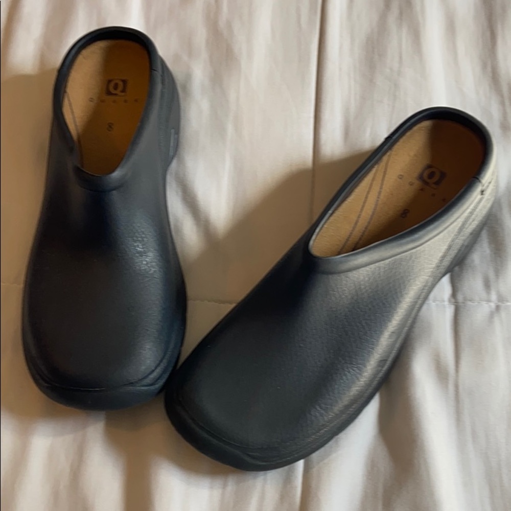 Black slip-on shoes